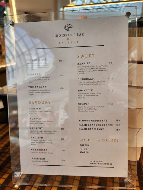 laurent chadstone menu.